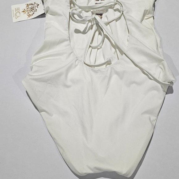 Becca Layla Plunge One-Piece Swimsuit Size Large - Picture 8 of 11